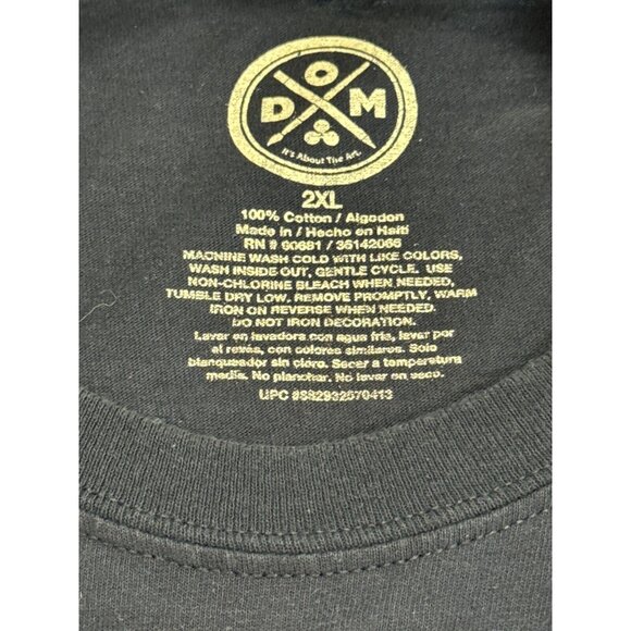 Dom Mens Navy Blue I'm Done Peopling Casual T-Shirt Size 2XL Short Sleeve - Picture 4 of 8